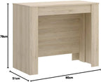 Mobelcenter - Mesa de Comedor Consola Extensible, Mesa para Salón recibidor o Cocina, Mesa Fuelle Extensible, Color Cemento (1127)