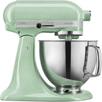 Robot pâtissier multifonction KitchenAid Artisan à tête inclinable avec 4 accessoires et bol de 4,8 L | Crème