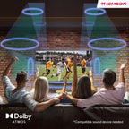 THOMSON 55 Pouces (139 cm) 4K Ultra HD Smart Android TV, Google Assistant, Wi-FI, Dolby Digital, Bluetooth, Triple-Tuner (Câble/Satellite/Antenne), HDMI, CI+, A+ Panneau – 55UA5S13 [Classe énergétique E]