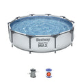 Piscina Desmontable Tubular Bestway Steel Pro Max 305x76 Cm Con Depuradora Cartucho 1.249 L/h