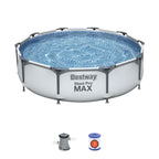 Piscina Desmontable Tubular Bestway Steel Pro Max 305x76 Cm Con Depuradora Cartucho 1.249 L/h