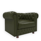 Nismaaya Base Traditional Chesterfield 1 Seater Sofas Bottle Green