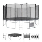 Cama Elástica Con Pack De Accesorios, 490cm, Gris