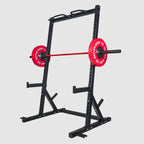 Power Bundle con Rack de Sentadillas Inclinado | Platos de Competencia de 10-55 lbs