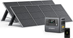 AFERIY Générateur Solaire 2400W avec 2x200W Panneau Solaire, 2048Wh Batteries LiFePO4, Sorties AC 220V-240V, Panneau Solaire Pliable avec Ports USB, IP65, pour Camping/Maison/Domicile