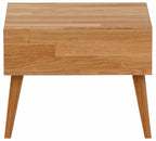 Mesita de noche Natali de madera de roble 35x35 cm