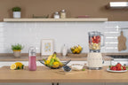 Smeg, Blender BLF03CREU 1,5 L, 4 Vitesses, 4 Fonctions Smoothie, Pulse, Glace Pilée et Autonettoyant, Bloc Moteur et Bouchon Doseur, Base Antidérapante, Range Cordon Intégré, 800W, Crème