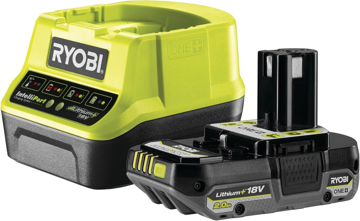 RYOBI - Taille-Haies sans Fil 18V One+ RHT184520 – Lame 45 cm, Capacité 18 mm, Batterie 2.0Ah et Chargeur Inclus – Léger, Maniable, Idéal Haies Moyennes