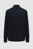 Chemise en crêpe fluide noir