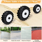 12V Tracteur Électrique Enfants avec Pelle&Remorque Amovible Véhicule Électrique à 6 Roues avec Télécommande & Musique 3-6 km/h pour 3-8 Ans Jaune/Vert