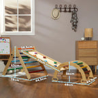 Triángulo De Escalada De Madera 5 En 1 Multicolor Aiyaplay