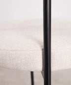 Silla de Comedor en Tela y Metal Alexia