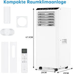 Climatiseur Mobile 7000 BTU, Mobile Klimageräte Avec Tuyau d’évacuation, Climatiseur Mobile Silencieux
