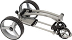 Chariot de golf électrique GT-X400 Pro avec batterie lithium 18 Ah, gris argent