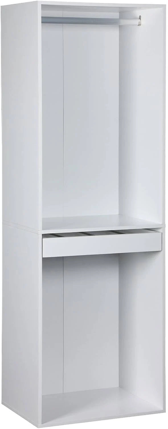 Alice's Home - Kit Dressing modulable avec 4 éléments. Blanc. Panneaux stratifiés