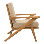 Morna Solid Teak Wood Lounge Chair
