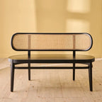 Musk Teak Rattan Bench