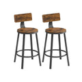 Juego de 2 Taburetes de Bar Industrial