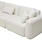 Nismaaya Pascal Modular Sofa Ivory White 4 Seater Corner