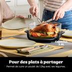 Ninja CRISPi Friteuse sans huile portable, 3,8L, 4-en-1 : Frire sans huile, Rôtir, Garder au chaud, Recroustiller, Design compact, 2 récipients avec couvercles, 1 700 W, Sauge FN101EUSG