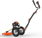 Fuxtec Débroussailleuse Thermique Coupe Bordure à Roues FX-FSR162 62cm3 Bobine de Fil, Ultra Maniable, Spécialement Conçue pour Les Grands Terrains et Protéger Votre Dos