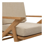 Morna Solid Teak Wood Lounge Chair