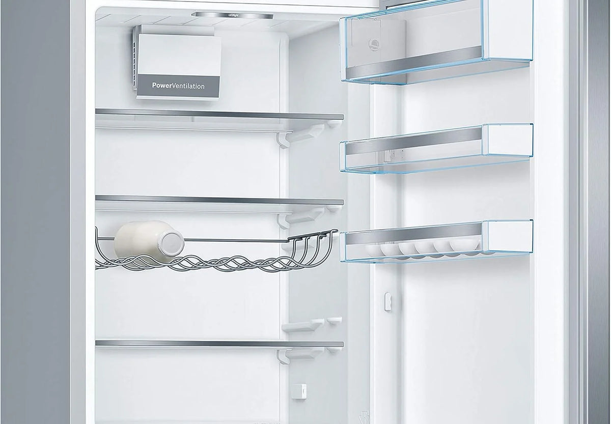 Bosch KGE398IBP - Série 6, Réfrigérateur combiné pose-libre, 201 x 60 cm, Inox anti trace de doigts