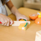Melissa & Doug Set de Cortar Frutas – Accesorio de Cocina de Juguete de Madera, Multicolor