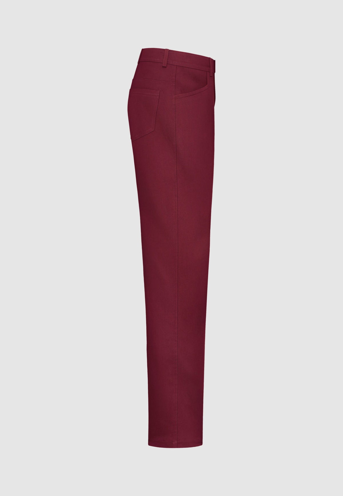 Pantalon chino en coton bordeaux
