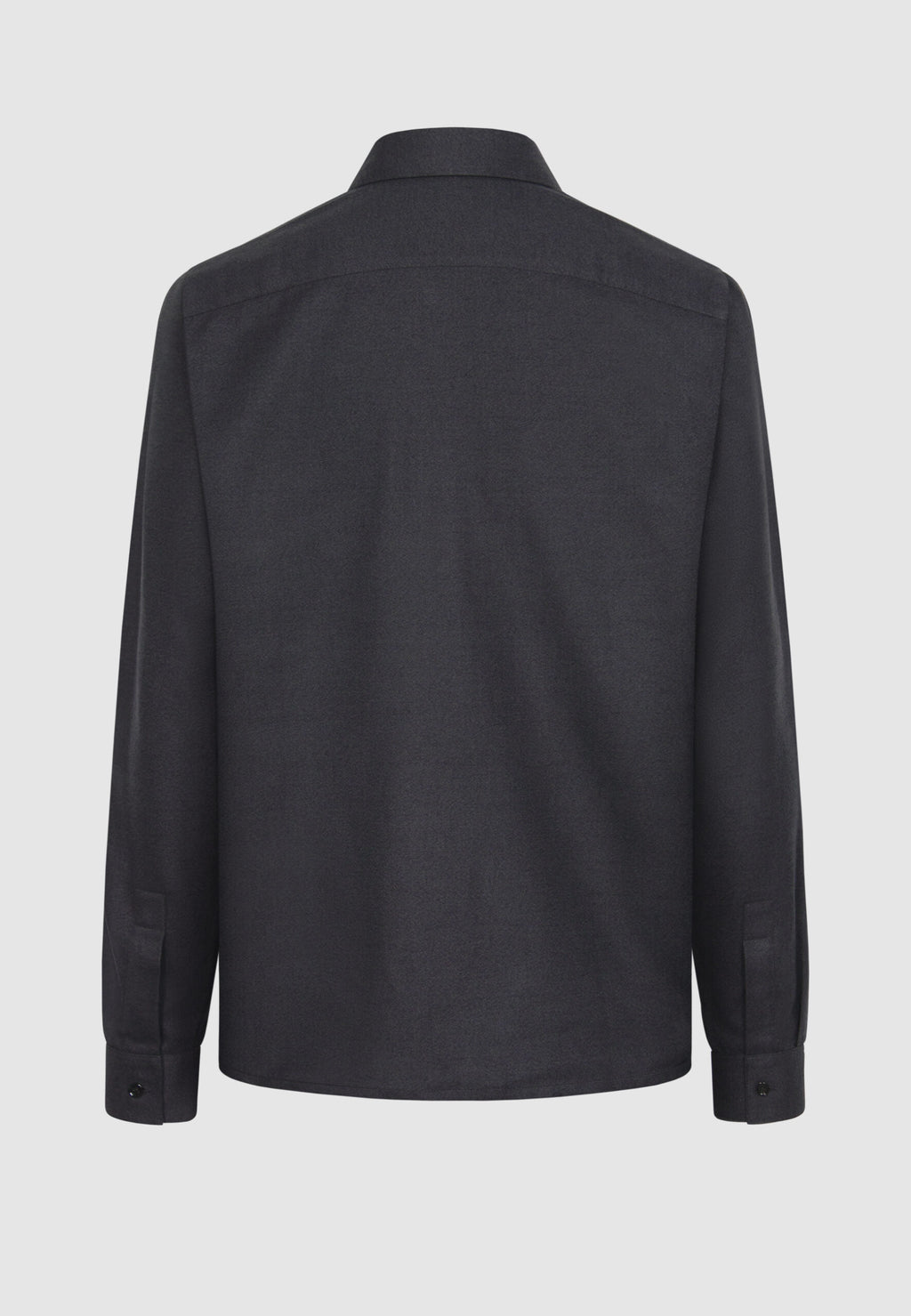 Chemise en flanelle de coton gris