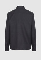 Chemise en flanelle de coton gris