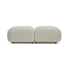 Nismaaya Oslo Modular Sofa Frosted Ivory 2 Seater with Ottoman