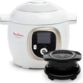 Moulinex Cookeo+ avec Extra Crisp, Multicuiseur, Air fryer, 10modes de cuisson, Cuisson sous pression, Recettes faciles pas à pas, CE85XCF0, Blanc