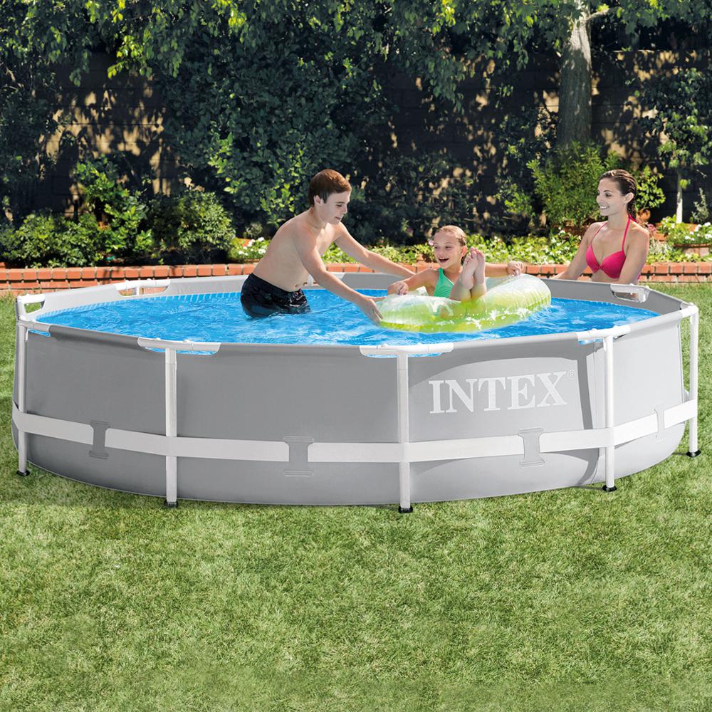 Piscina Desmontable Redonda Prism Frame Intex 305x76 cm con Depuradora