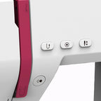 Bernette Sew&Go8 machine à coudre ordi, 197 programmes, bras libre, blanc