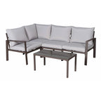 Conjunto de Jardín Rinconera de Aluminio Mesa + Rinconera , Málaga
