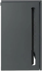 TERRE JARDIN Cache Climatiseur Exterieur 105x90x66,5 - Pompe a Chaleur Extérieur Métal - Kit Fixation Inclus - Cache Clim, Anti Intempéries - Discrétion, Protection, Réduction Bruit - Anthracite