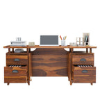 Nismaaya Acco Solid Wood Large Home Office Modern Executive Desk