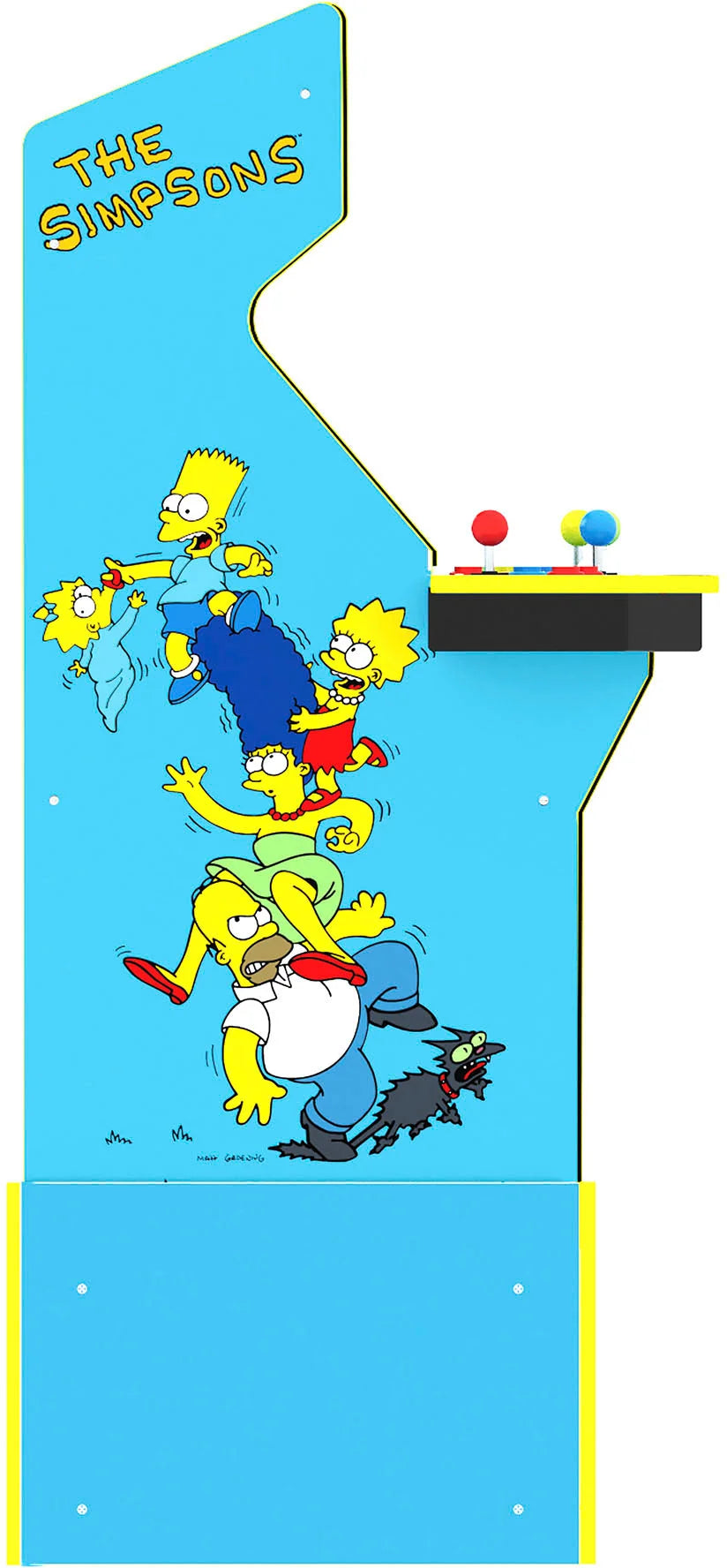 Arcade1Up – Máquina Arcade Edición 30º Aniversario de Los Simpsons con Taburete y Caja Metálica – Multicolor