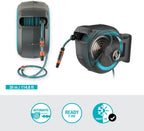 GARDENA Devidoir automatique mural RollUp XL liseret bleu - Longueur 35m - O13mm - Kit complet - Garantie 5 ans 18630-20