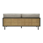 Neci Solid Teak Wood & Rattan 3 Seater Sofa