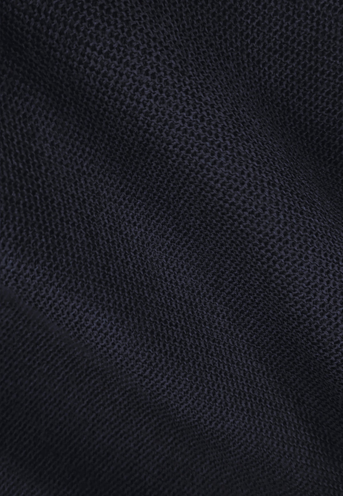 Veste à capuche bleu marine en laine et coton