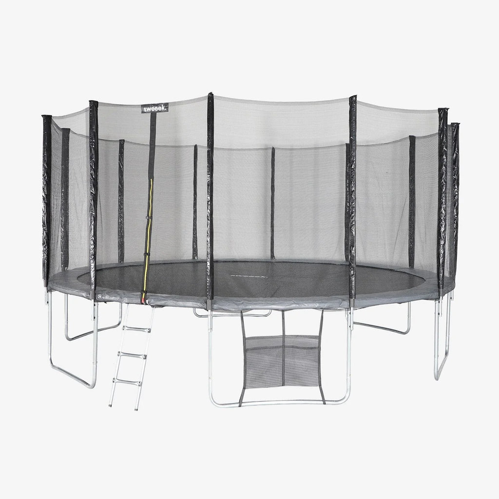 Cama Elástica Con Pack De Accesorios, 490cm, Gris
