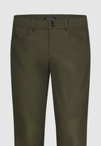 Pantalon chino en coton kaki