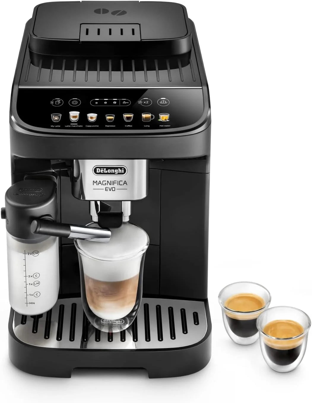 Magnifica Evo Machine a Café Grain ECAM292.81.B, Machine Expresso et Cappucino, 1.8L, 1450W, Noir