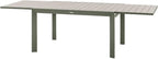 Hespéride - Table de Jardin Extensible Evasion Beige - 10 Places - Aluminium Antirouille Aluminium Effet Bois - Rallonge Coulissante
