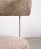 Silla de Comedor en Tela y Metal Alexia