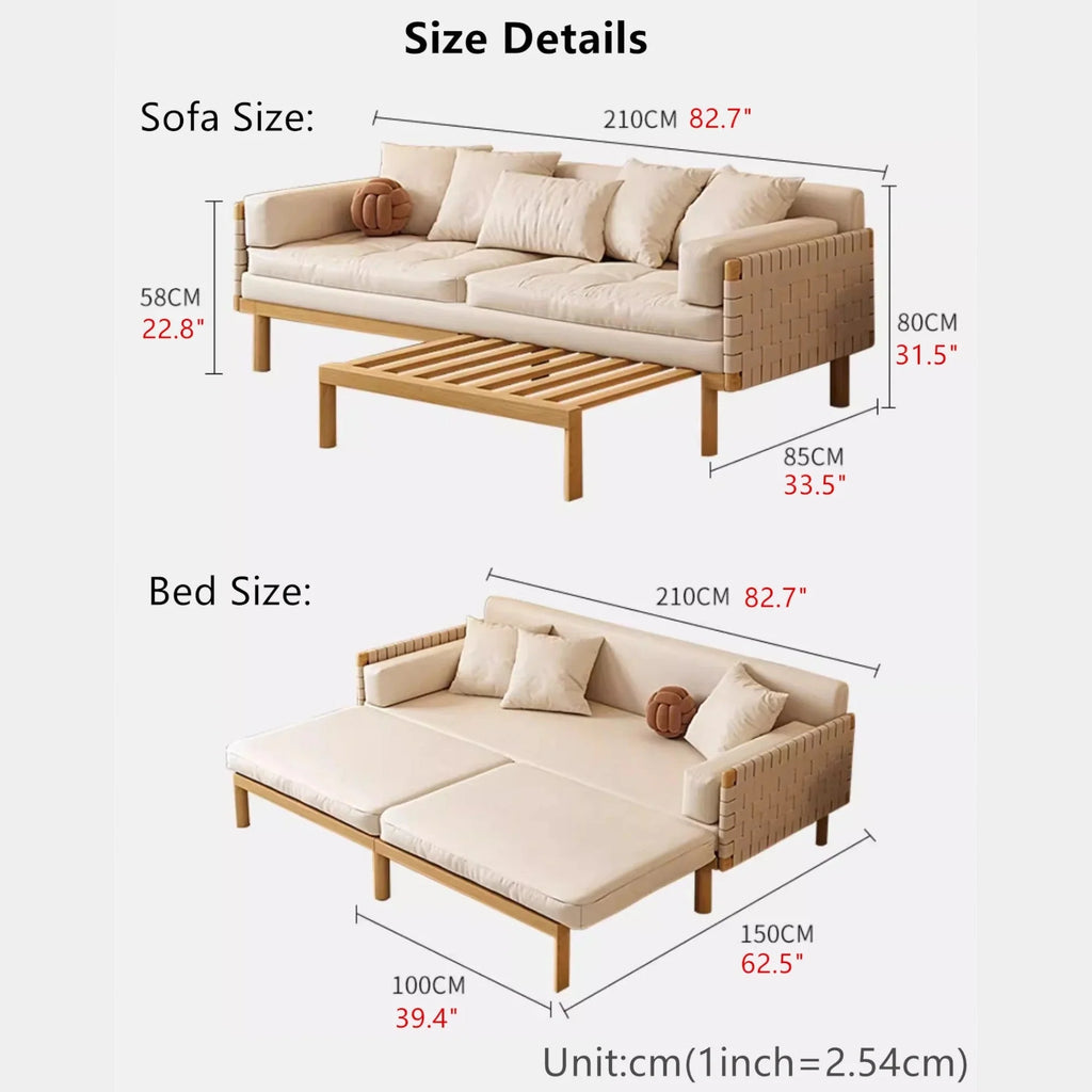 Nismaaya Nordic Light Luxury Sofa Bed