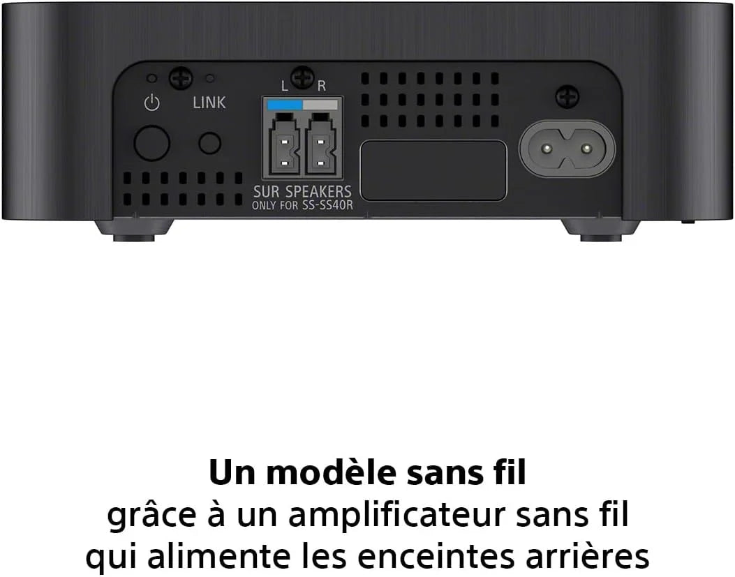 Sony HT-S40R - Barre de Son 5.1ch Home Cinéma avec Enceintes Satellites sans Fil, Noir
