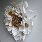 Decoraciones de pared de papel crepé floral de 15-25 cm para escaparates de tiendas de bodas